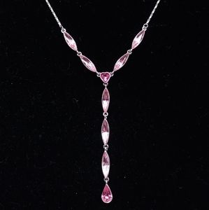 Authentic Givenchy pink gemstone necklace